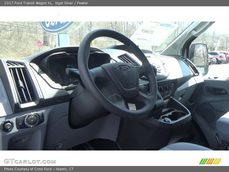 Ingot Silver / Pewter 2017 Ford Transit Wagon XL