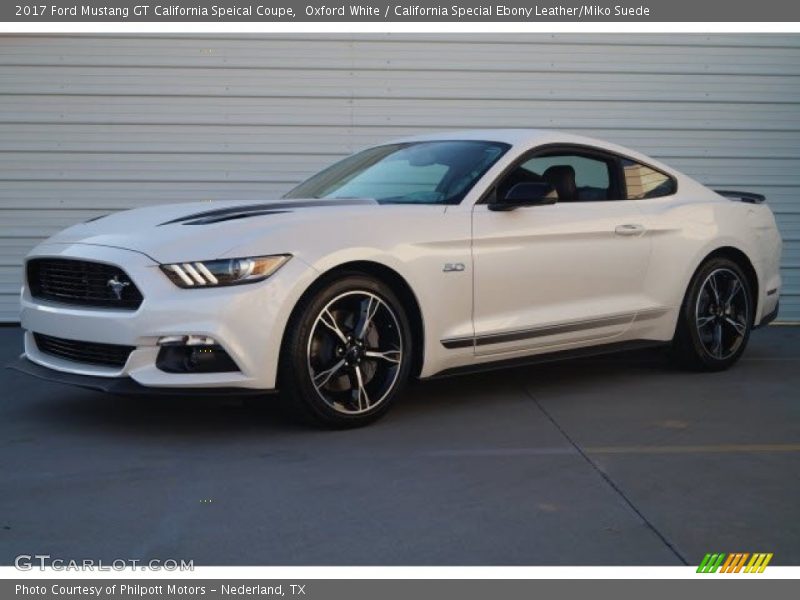 Oxford White / California Special Ebony Leather/Miko Suede 2017 Ford Mustang GT California Speical Coupe