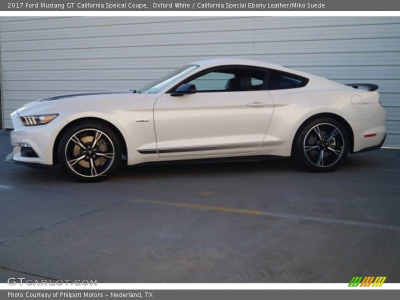 Oxford White / California Special Ebony Leather/Miko Suede 2017 Ford Mustang GT California Speical Coupe