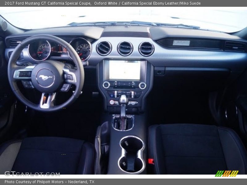 Oxford White / California Special Ebony Leather/Miko Suede 2017 Ford Mustang GT California Speical Coupe