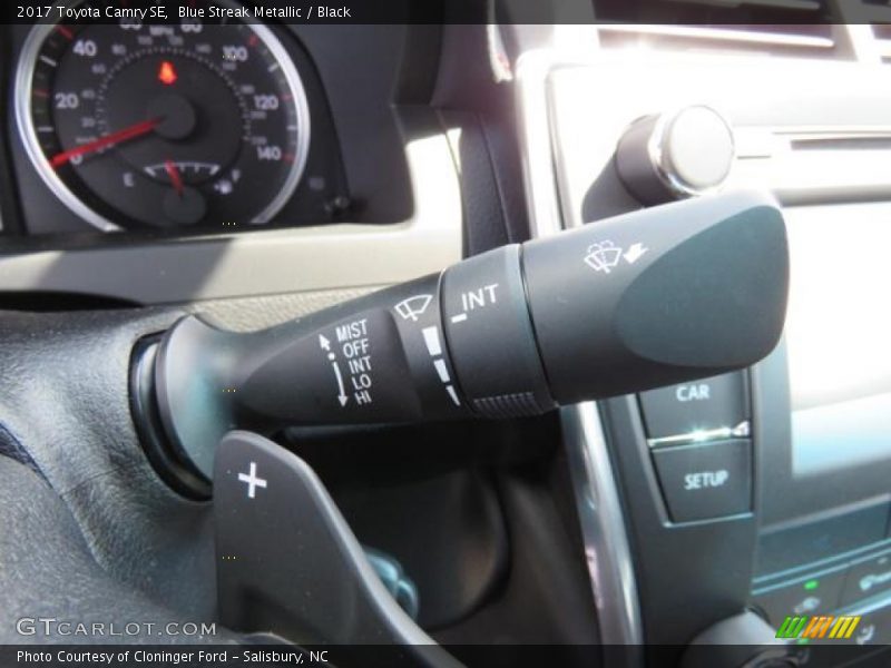 Blue Streak Metallic / Black 2017 Toyota Camry SE