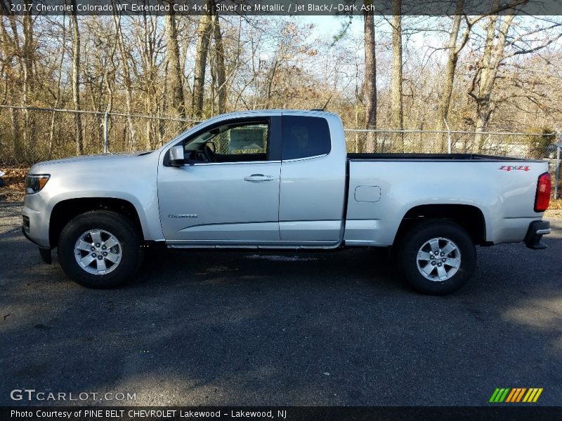 2017 Colorado WT Extended Cab 4x4 Silver Ice Metallic