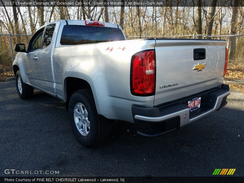 Silver Ice Metallic / Jet Black/­Dark Ash 2017 Chevrolet Colorado WT Extended Cab 4x4
