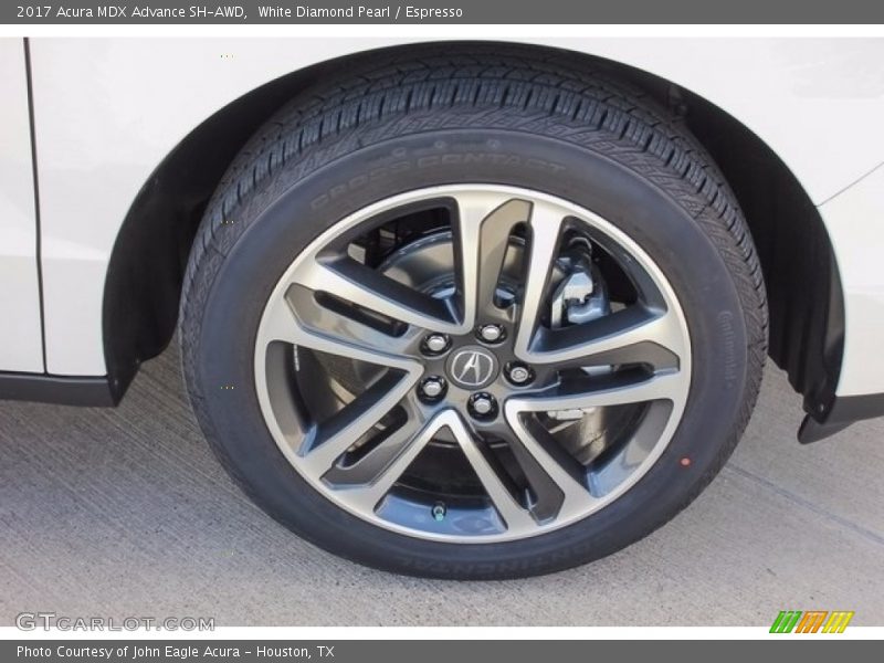 White Diamond Pearl / Espresso 2017 Acura MDX Advance SH-AWD