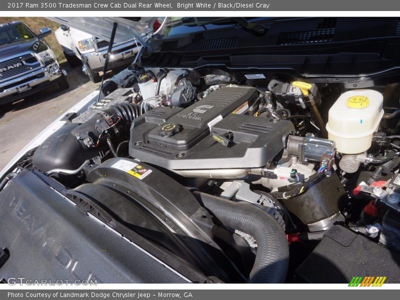 Bright White / Black/Diesel Gray 2017 Ram 3500 Tradesman Crew Cab Dual Rear Wheel