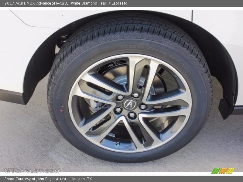 White Diamond Pearl / Espresso 2017 Acura MDX Advance SH-AWD