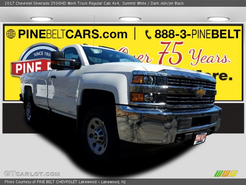 Summit White / Dark Ash/Jet Black 2017 Chevrolet Silverado 3500HD Work Truck Regular Cab 4x4