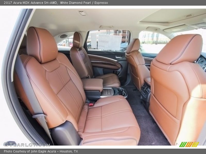 White Diamond Pearl / Espresso 2017 Acura MDX Advance SH-AWD