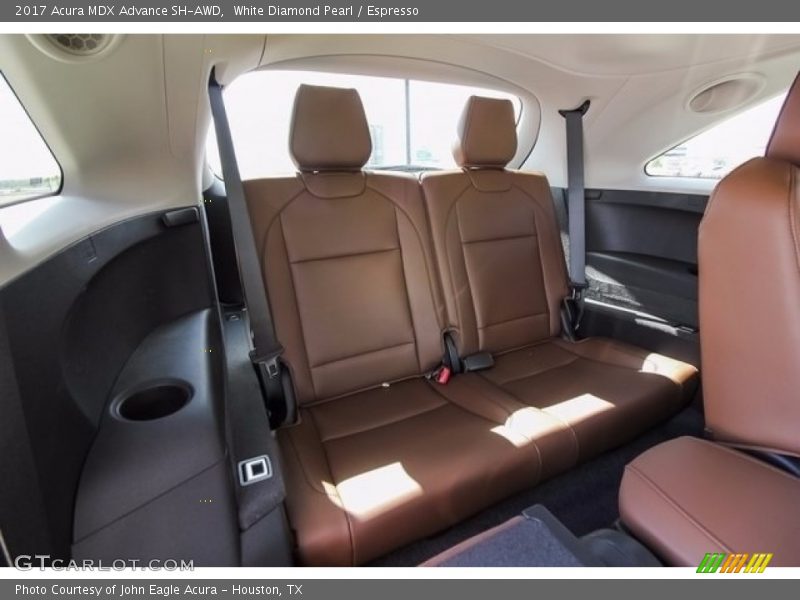 White Diamond Pearl / Espresso 2017 Acura MDX Advance SH-AWD