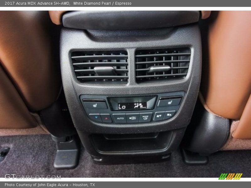 White Diamond Pearl / Espresso 2017 Acura MDX Advance SH-AWD