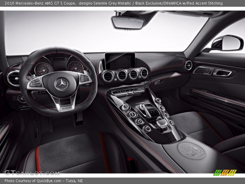  2016 AMG GT S Coupe Black Exclusive/DINAMICA w/Red Accent Stitching Interior