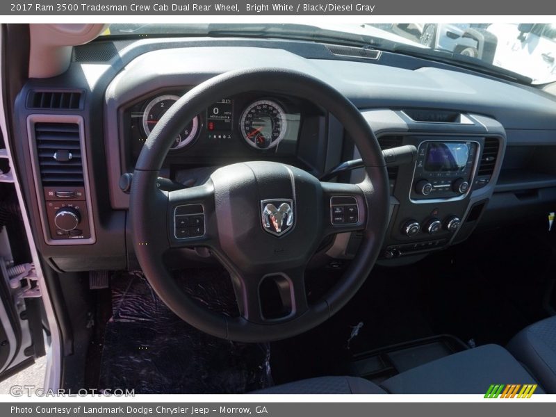 Bright White / Black/Diesel Gray 2017 Ram 3500 Tradesman Crew Cab Dual Rear Wheel