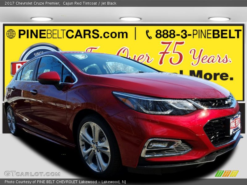 Cajun Red Tintcoat / Jet Black 2017 Chevrolet Cruze Premier