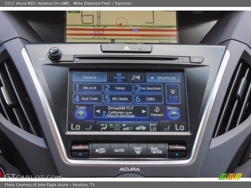 White Diamond Pearl / Espresso 2017 Acura MDX Advance SH-AWD