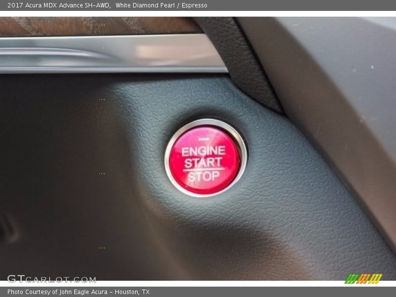 White Diamond Pearl / Espresso 2017 Acura MDX Advance SH-AWD