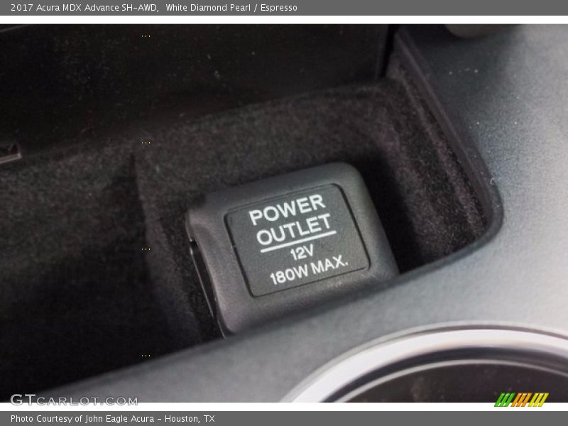 White Diamond Pearl / Espresso 2017 Acura MDX Advance SH-AWD