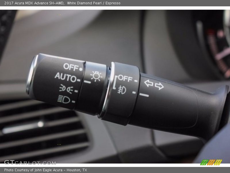 White Diamond Pearl / Espresso 2017 Acura MDX Advance SH-AWD