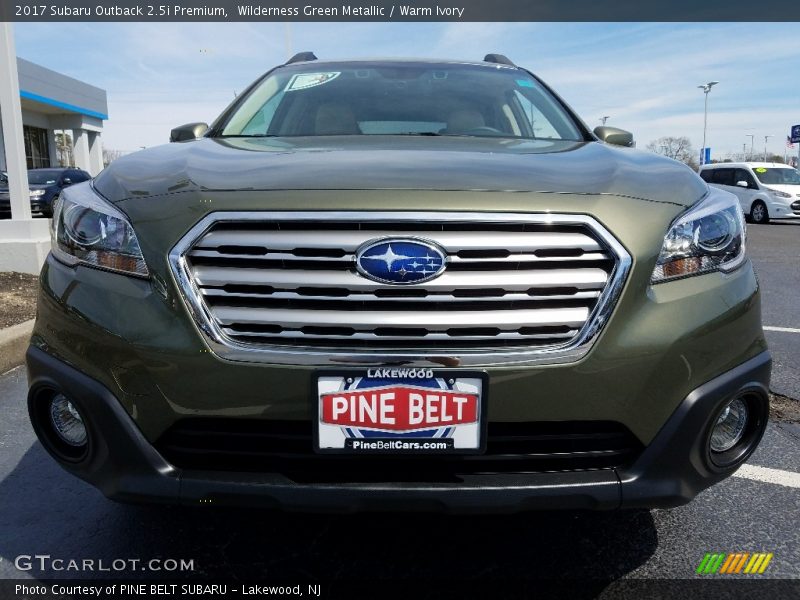 Wilderness Green Metallic / Warm Ivory 2017 Subaru Outback 2.5i Premium