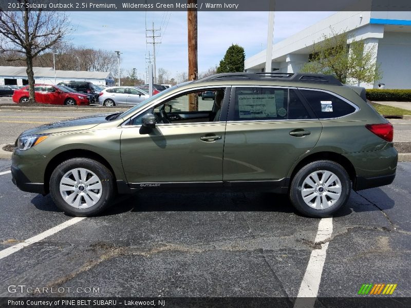 Wilderness Green Metallic / Warm Ivory 2017 Subaru Outback 2.5i Premium