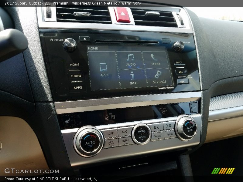 Wilderness Green Metallic / Warm Ivory 2017 Subaru Outback 2.5i Premium