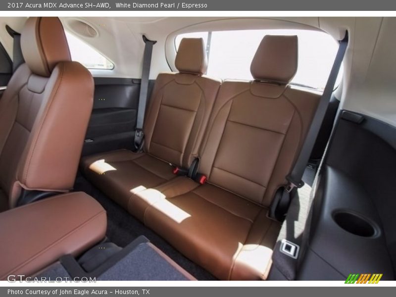 White Diamond Pearl / Espresso 2017 Acura MDX Advance SH-AWD