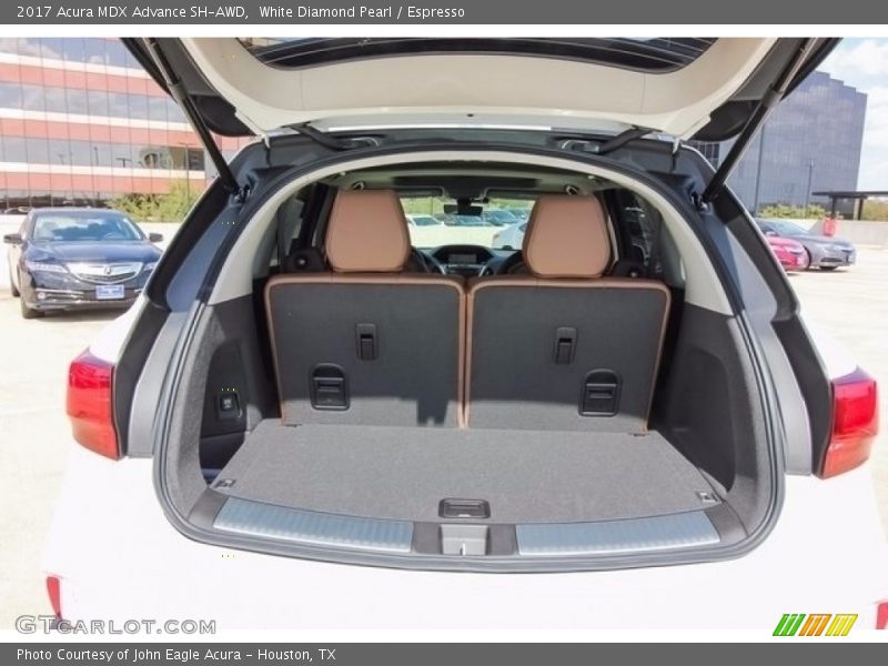 White Diamond Pearl / Espresso 2017 Acura MDX Advance SH-AWD