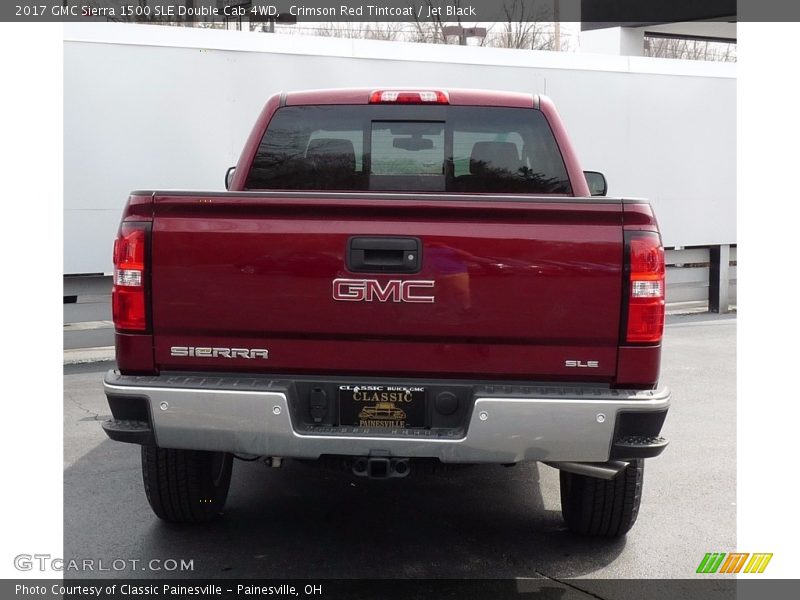 Crimson Red Tintcoat / Jet Black 2017 GMC Sierra 1500 SLE Double Cab 4WD