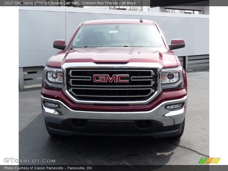 Crimson Red Tintcoat / Jet Black 2017 GMC Sierra 1500 SLE Double Cab 4WD