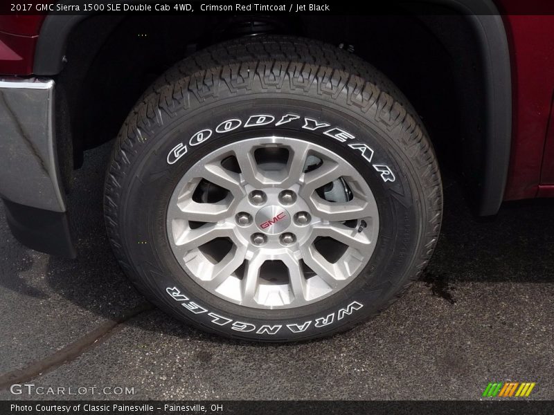 Crimson Red Tintcoat / Jet Black 2017 GMC Sierra 1500 SLE Double Cab 4WD