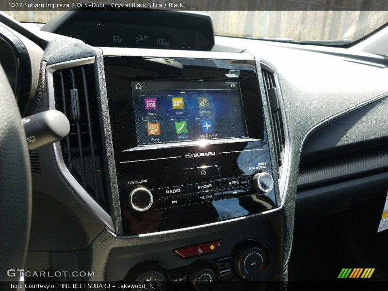 Crystal Black Silica / Black 2017 Subaru Impreza 2.0i 5-Door