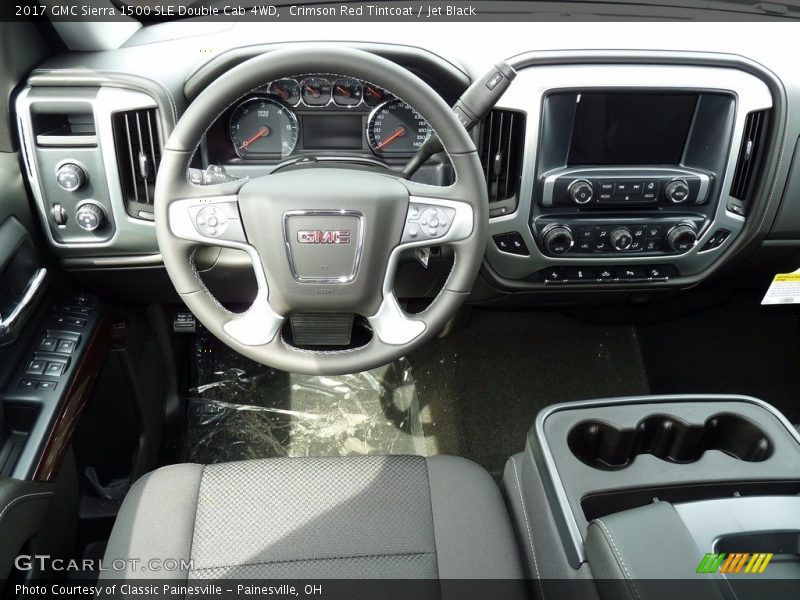 Crimson Red Tintcoat / Jet Black 2017 GMC Sierra 1500 SLE Double Cab 4WD