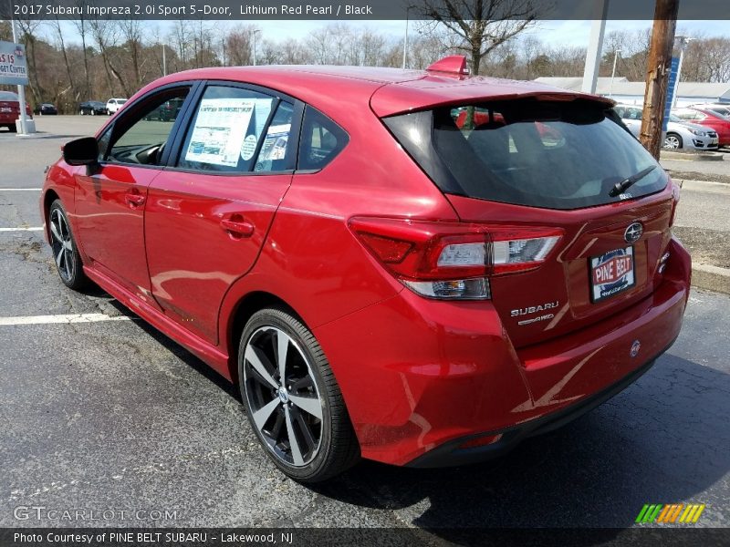 Lithium Red Pearl / Black 2017 Subaru Impreza 2.0i Sport 5-Door