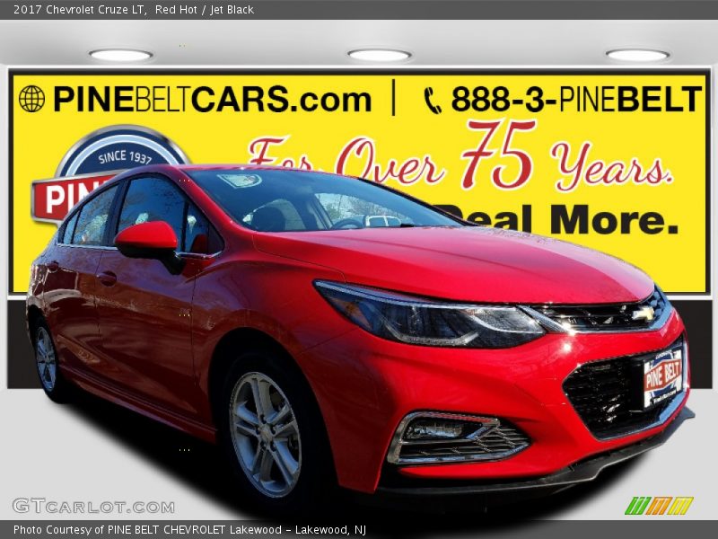 Red Hot / Jet Black 2017 Chevrolet Cruze LT