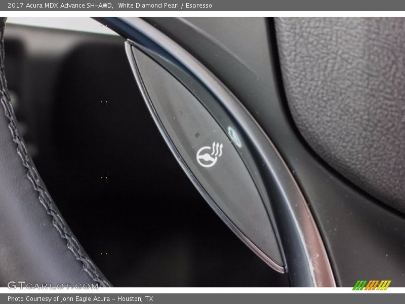 White Diamond Pearl / Espresso 2017 Acura MDX Advance SH-AWD