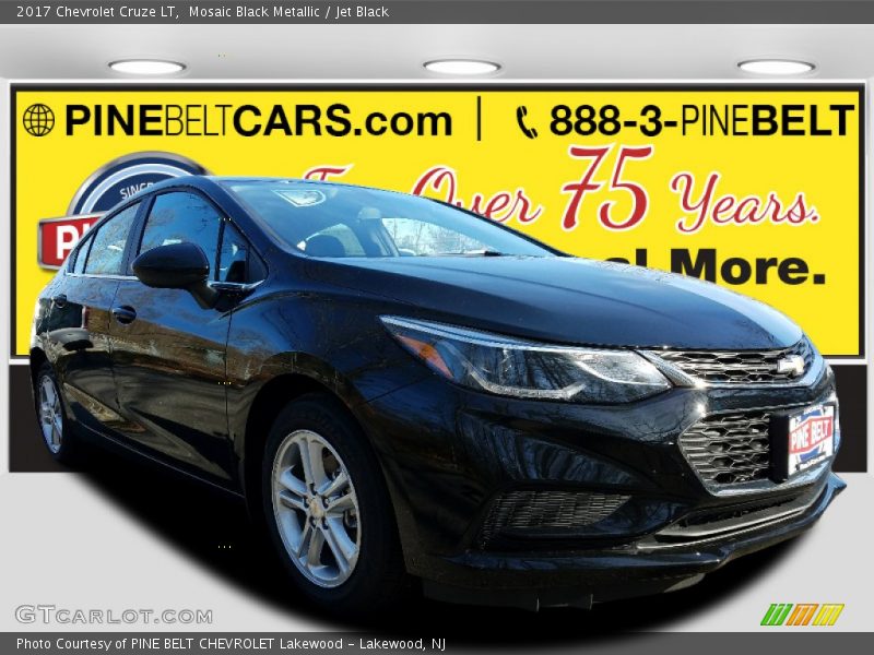 Mosaic Black Metallic / Jet Black 2017 Chevrolet Cruze LT