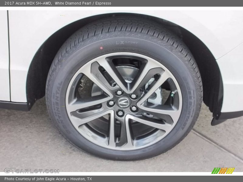 White Diamond Pearl / Espresso 2017 Acura MDX SH-AWD