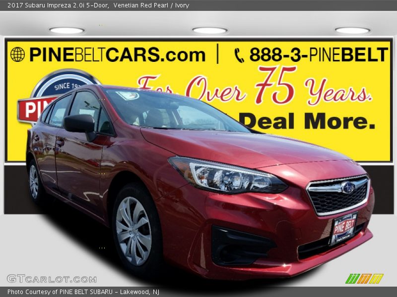 Venetian Red Pearl / Ivory 2017 Subaru Impreza 2.0i 5-Door