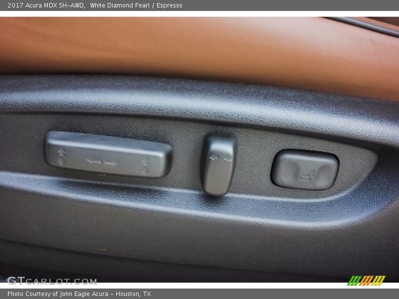White Diamond Pearl / Espresso 2017 Acura MDX SH-AWD