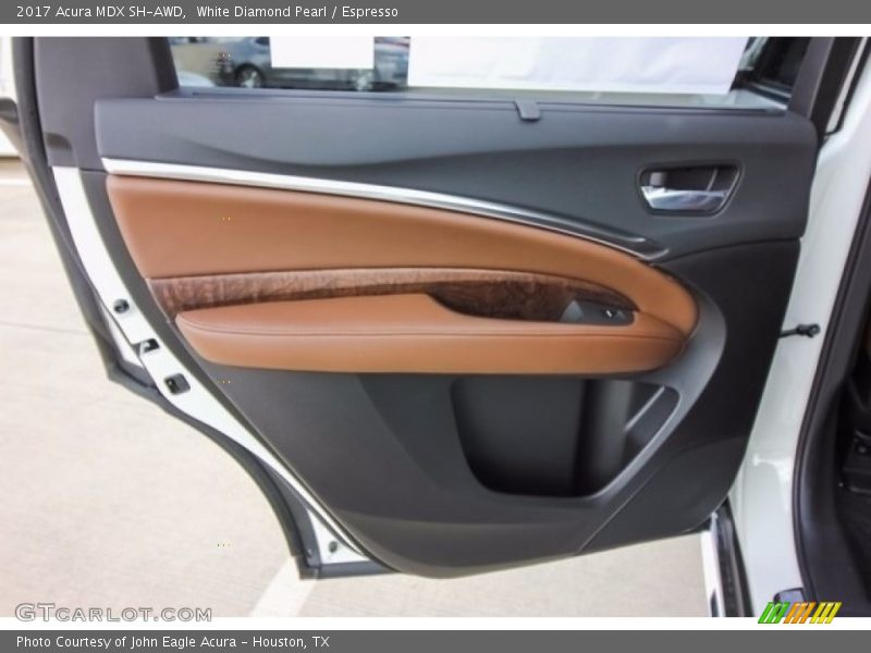 White Diamond Pearl / Espresso 2017 Acura MDX SH-AWD