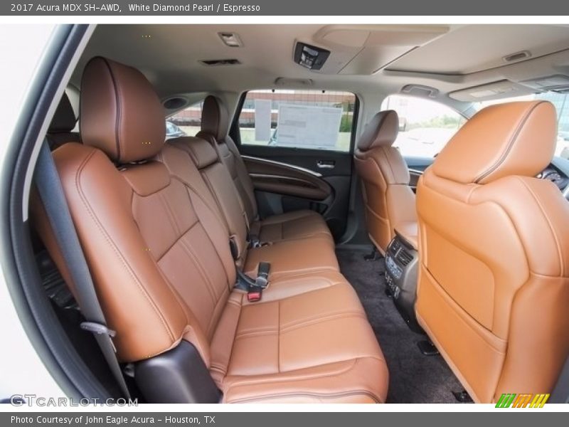White Diamond Pearl / Espresso 2017 Acura MDX SH-AWD