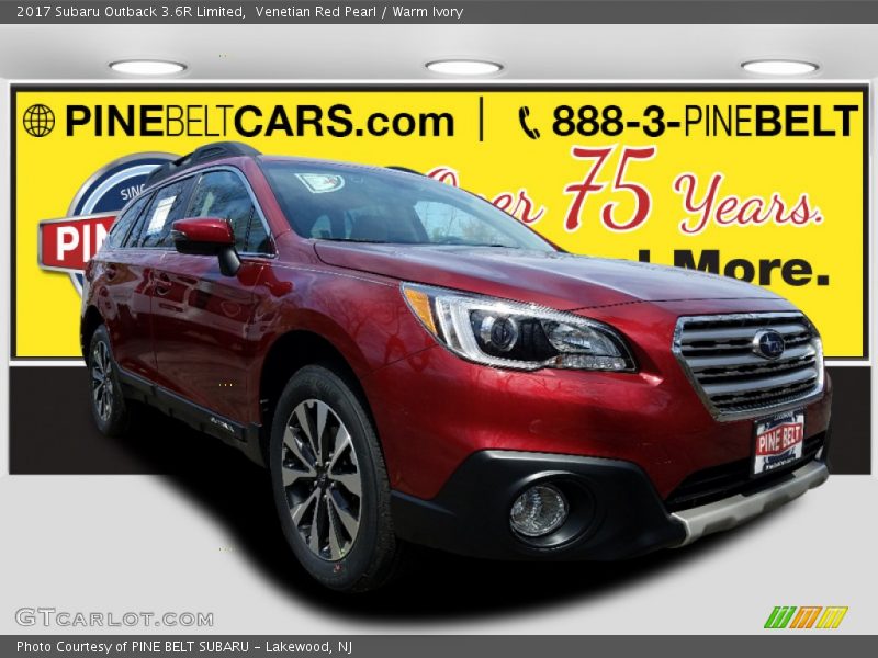 Venetian Red Pearl / Warm Ivory 2017 Subaru Outback 3.6R Limited