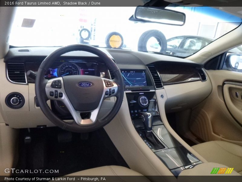 Shadow Black / Dune 2016 Ford Taurus Limited AWD