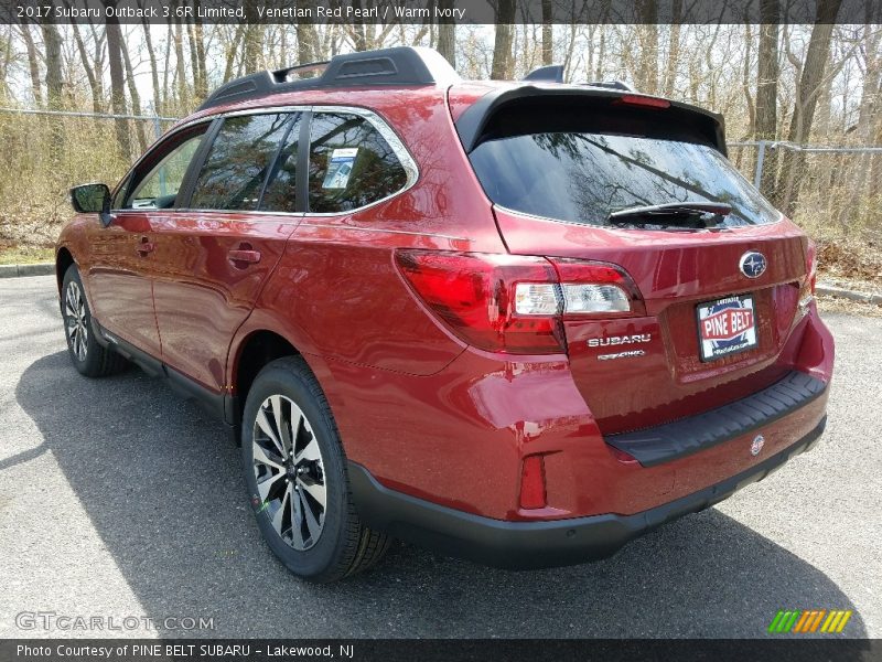 Venetian Red Pearl / Warm Ivory 2017 Subaru Outback 3.6R Limited