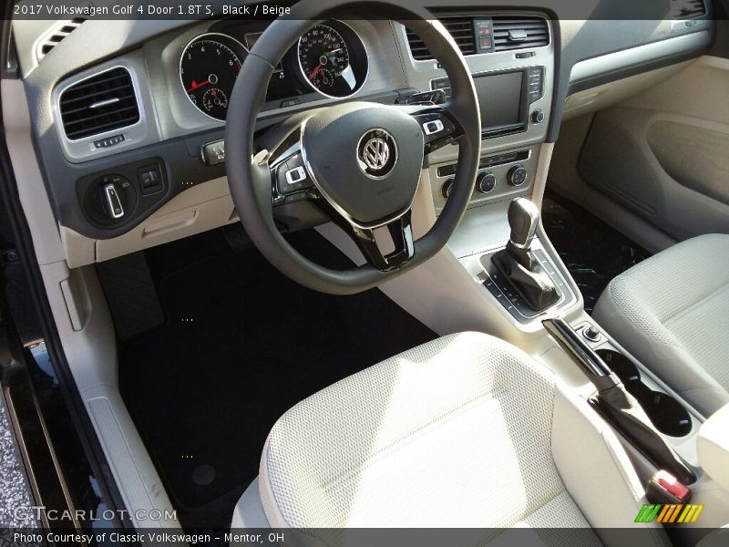  2017 Golf 4 Door 1.8T S Beige Interior