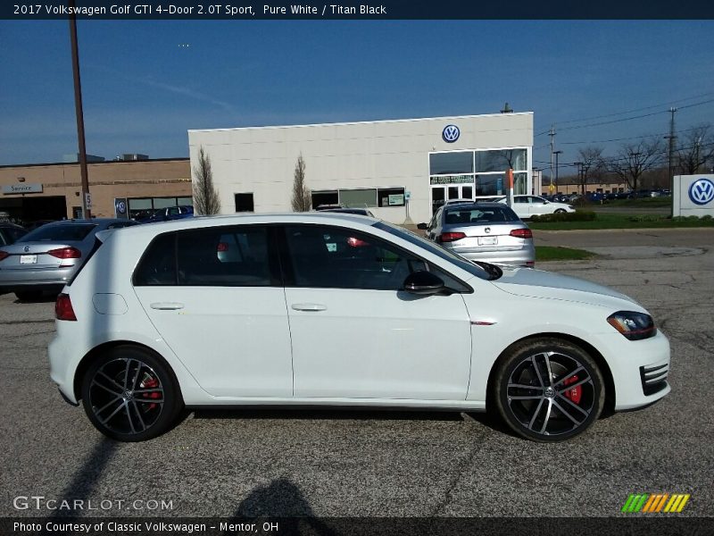 Pure White / Titan Black 2017 Volkswagen Golf GTI 4-Door 2.0T Sport