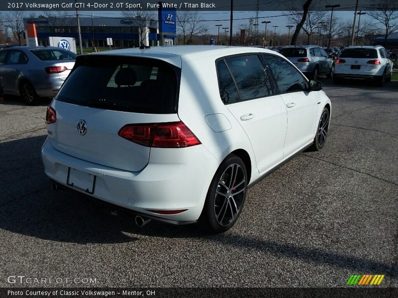 Pure White / Titan Black 2017 Volkswagen Golf GTI 4-Door 2.0T Sport