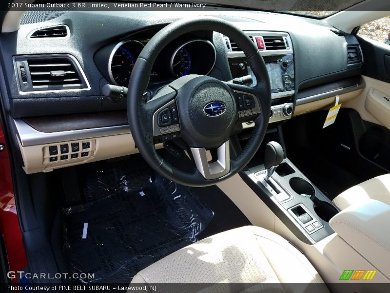 Venetian Red Pearl / Warm Ivory 2017 Subaru Outback 3.6R Limited