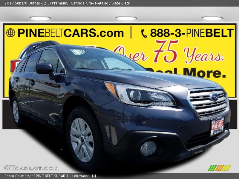 Carbide Gray Metallic / Slate Black 2017 Subaru Outback 2.5i Premium