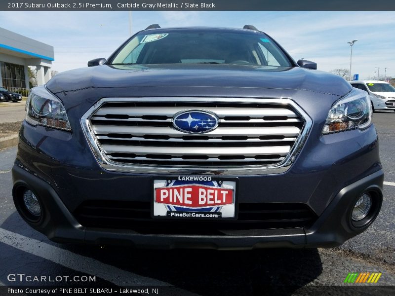 Carbide Gray Metallic / Slate Black 2017 Subaru Outback 2.5i Premium