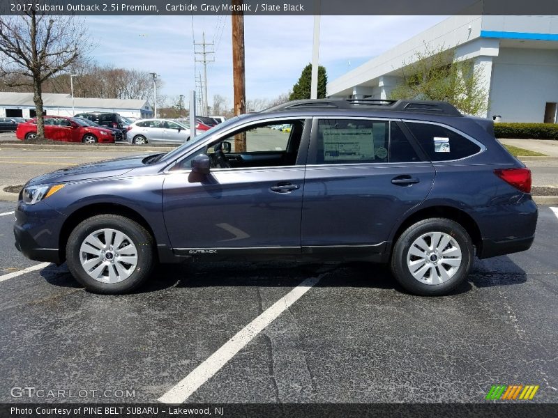 Carbide Gray Metallic / Slate Black 2017 Subaru Outback 2.5i Premium